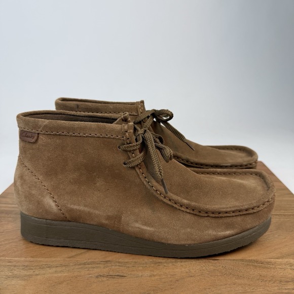 Clarks Other - New NWOB Mens Clarks Wallaston Brown Suede Moccasin Chukka Ankle Boots Size 11 M